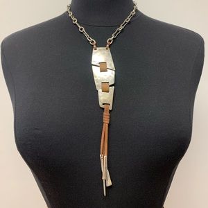 New silver necklace.